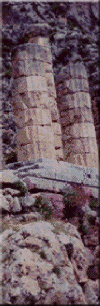 Temple of Apollo, Delphi, Greece : Picture by Richard Wilkerson, 1994